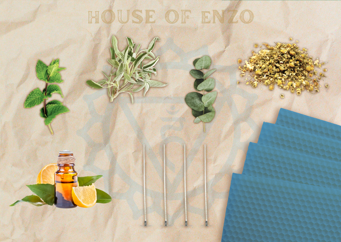 Enzo's Chakras Apothecary Hand-rolled Candle Kit