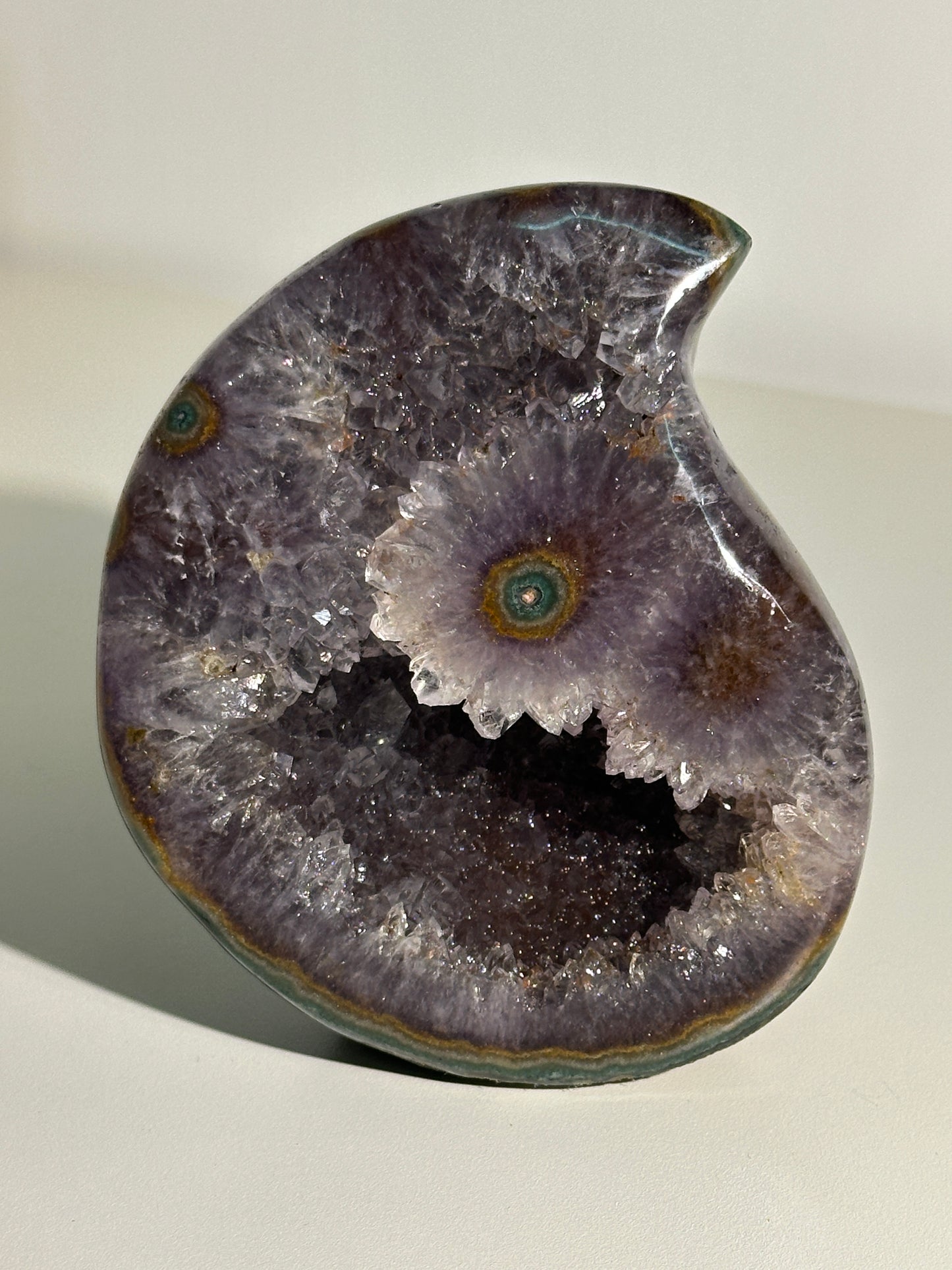 Agate Amethyst Geode Teardrop