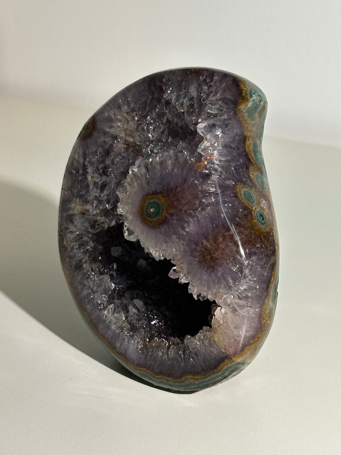 Agate Amethyst Geode Teardrop